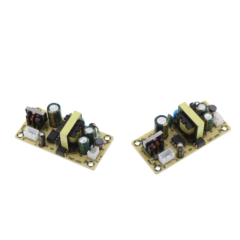 2pcs AC-DC 100-240V to 5V 2A 10W Isolated Switching Mode Power Board Adapter