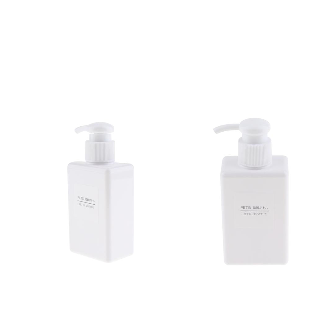 2Pcs Foaming Soap Dispenser Cosmetic Containers Bottle White 150ml