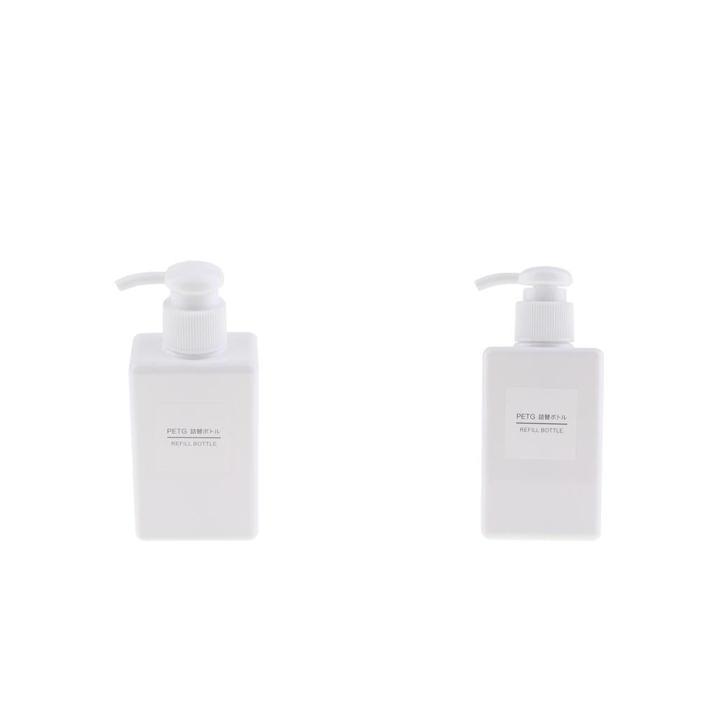 2Pcs Foaming Soap Dispenser Cosmetic Containers Bottle White 150ml