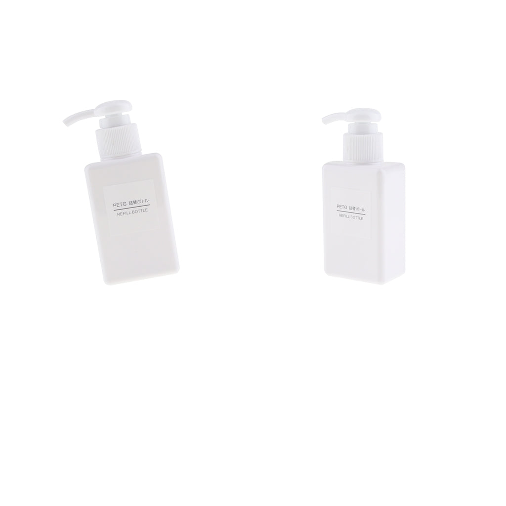 2Pcs Foaming Soap Dispenser Cosmetic Containers Bottle White 100ml