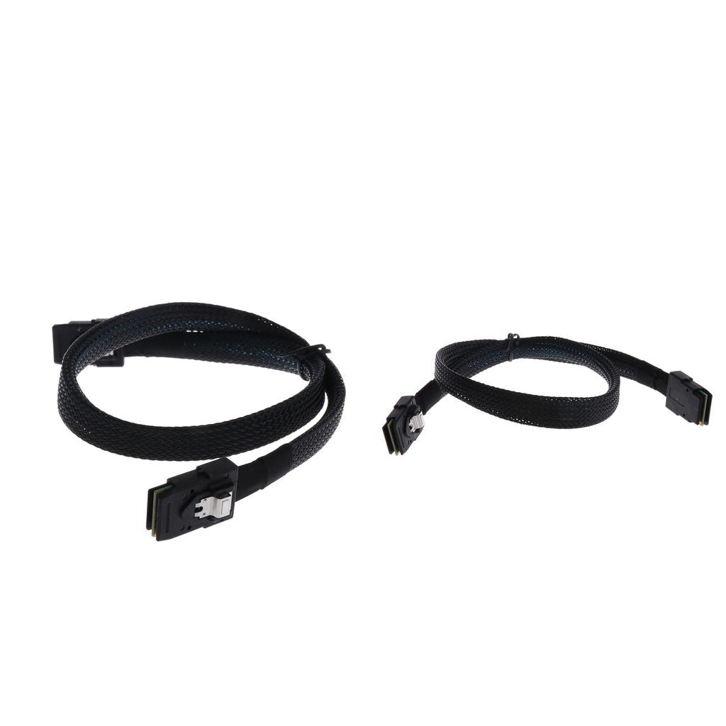 2x Internal Mini SAS SFF 8087 to SFF 8087 36 Pin Cable Male to Male 0.5M