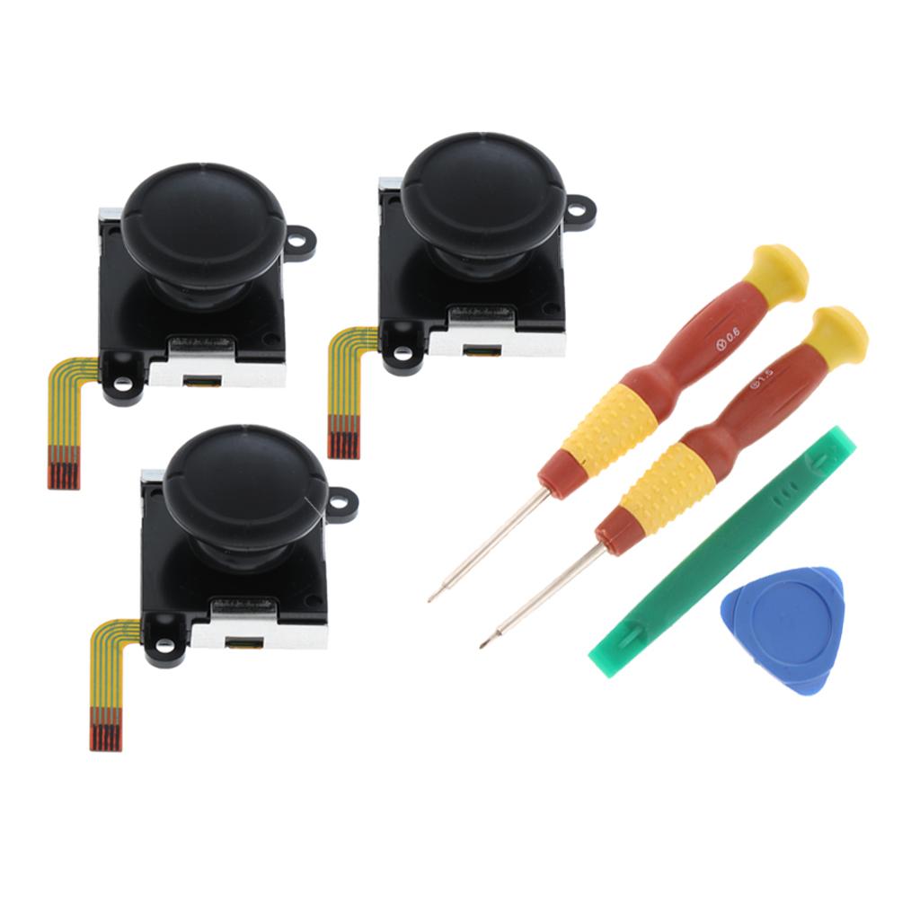 3Pcs Analog Joystick Control L R Sensor for Nintendo Switch Joy-con + Tools