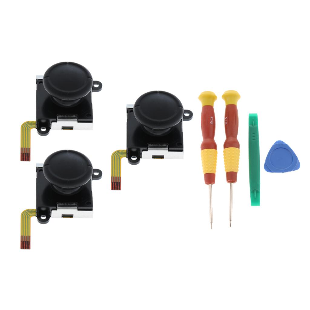 3Pcs Analog Joystick Control L R Sensor for Nintendo Switch Joy-con + Tools
