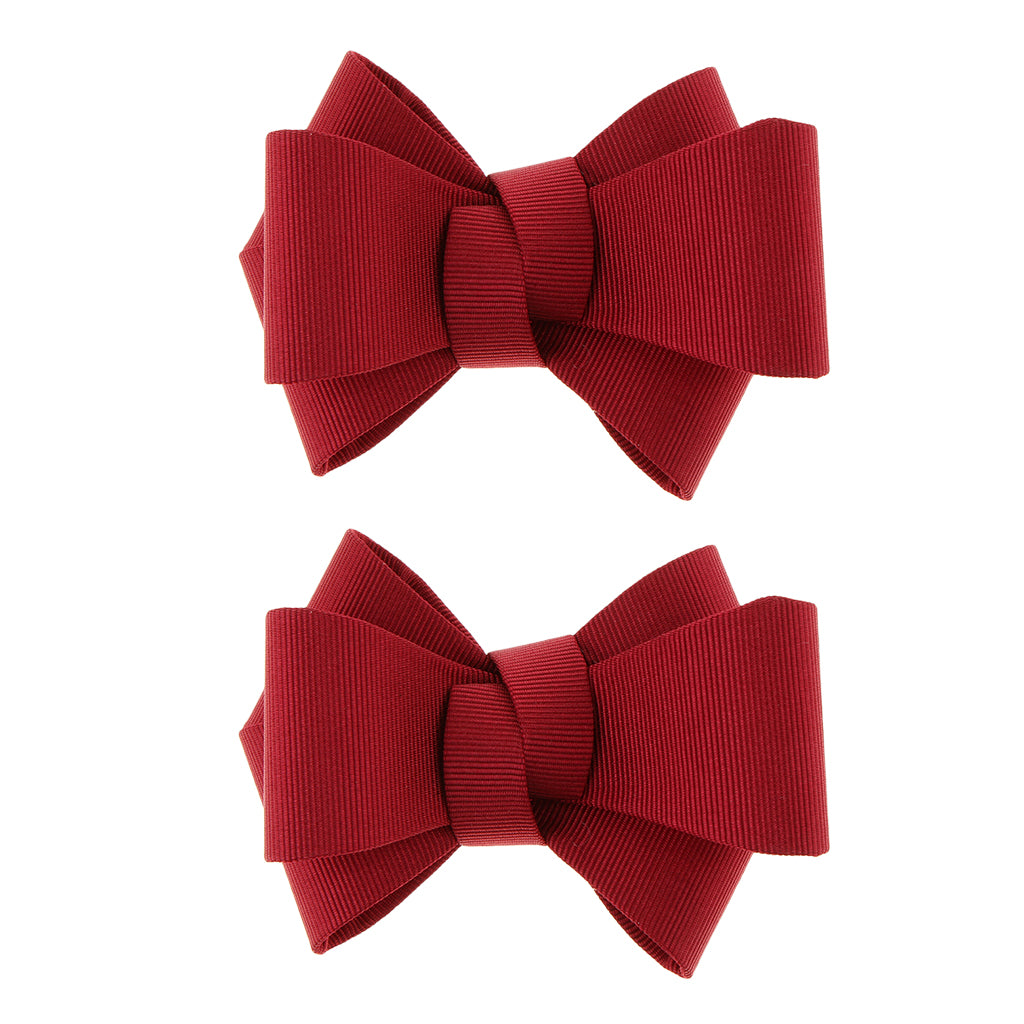 2/set Ribbon Bow Butterfly High Heel Shoe Charm Charms Decoration Red