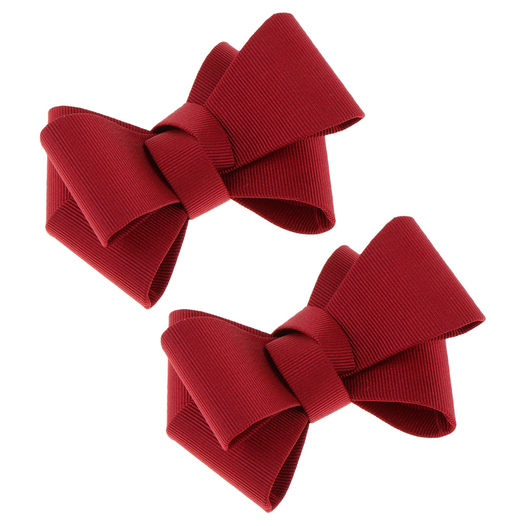 2/set Ribbon Bow Butterfly High Heel Shoe Charm Charms Decoration Red
