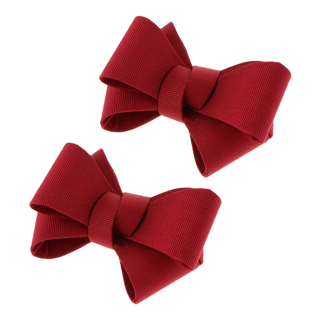 2/set Ribbon Bow Butterfly High Heel Shoe Charm Charms Decoration Red