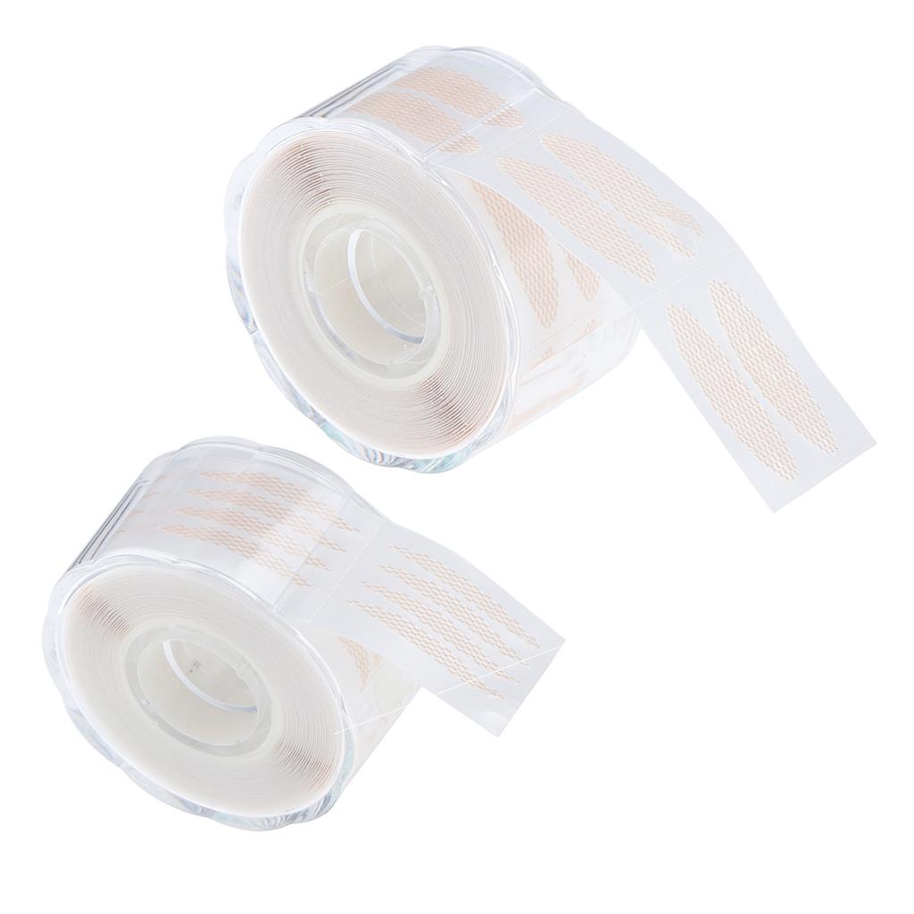 2 Roll of 440pairs Invisible Fiber Strip Double Eyelid Lift Tapes 2 Styles