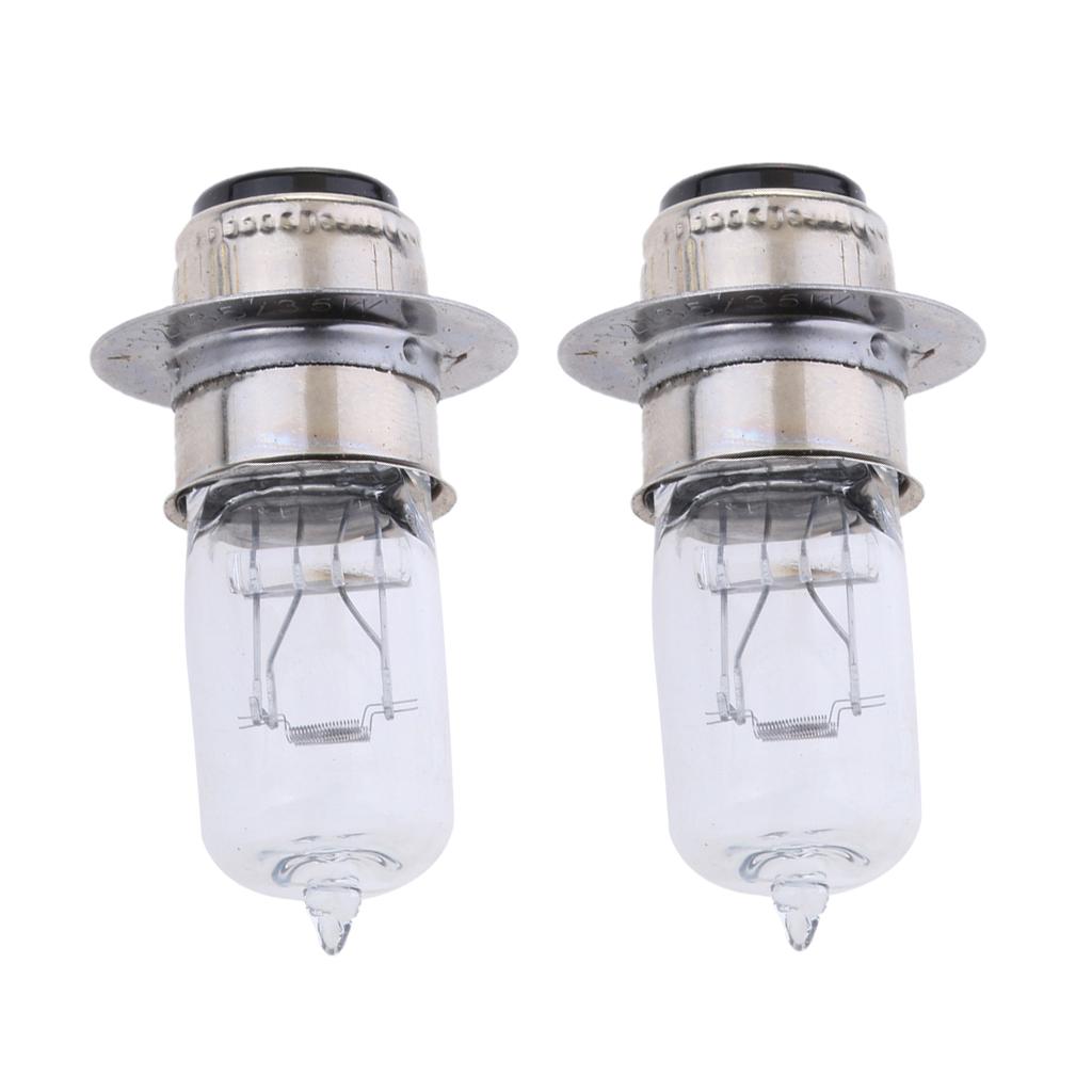 2pcs P15D-25-1 12V 35/35W Motorcycle White Halogen Headlight Headlamp Bulbs