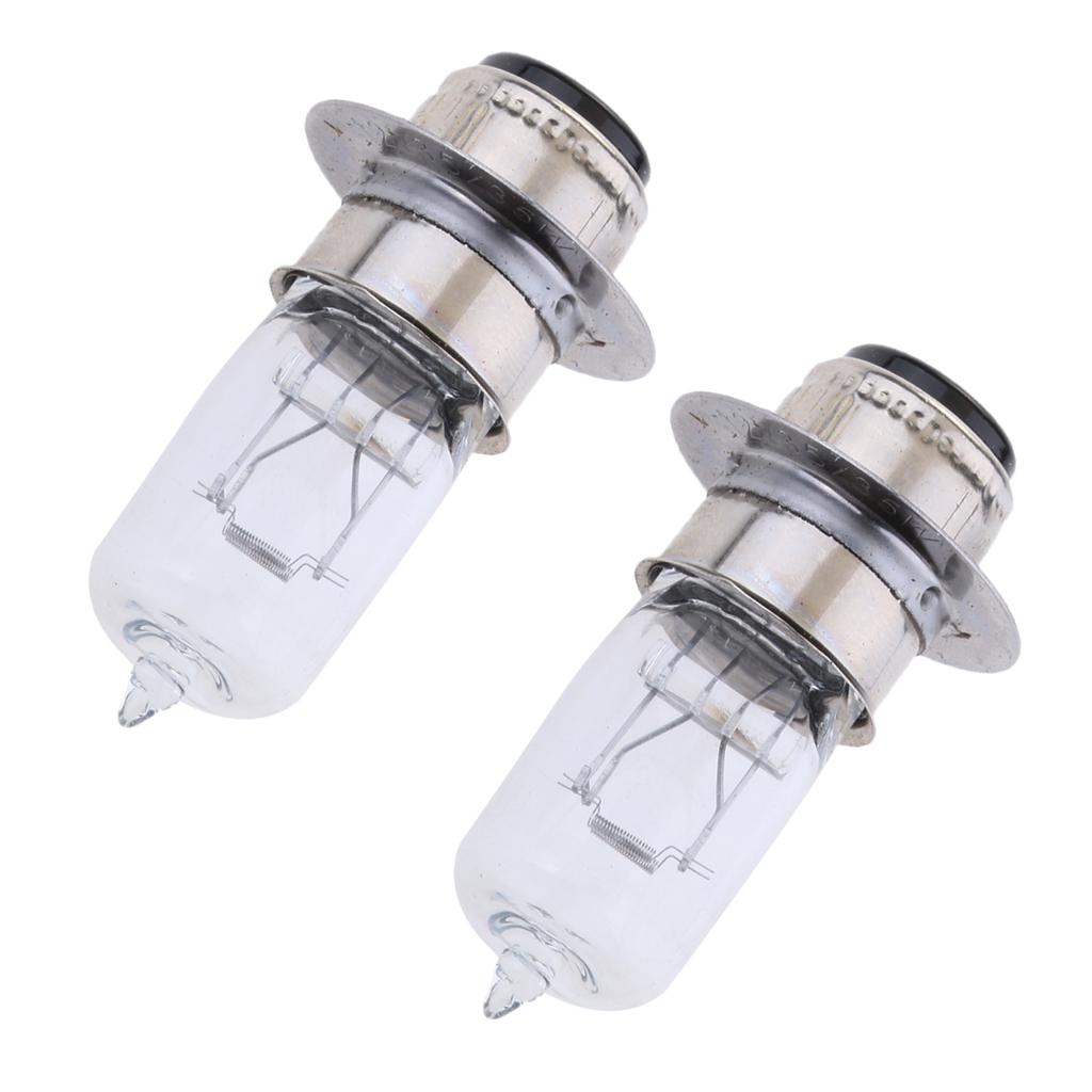 2pcs P15D-25-1 12V 35/35W Motorcycle White Halogen Headlight Headlamp Bulbs
