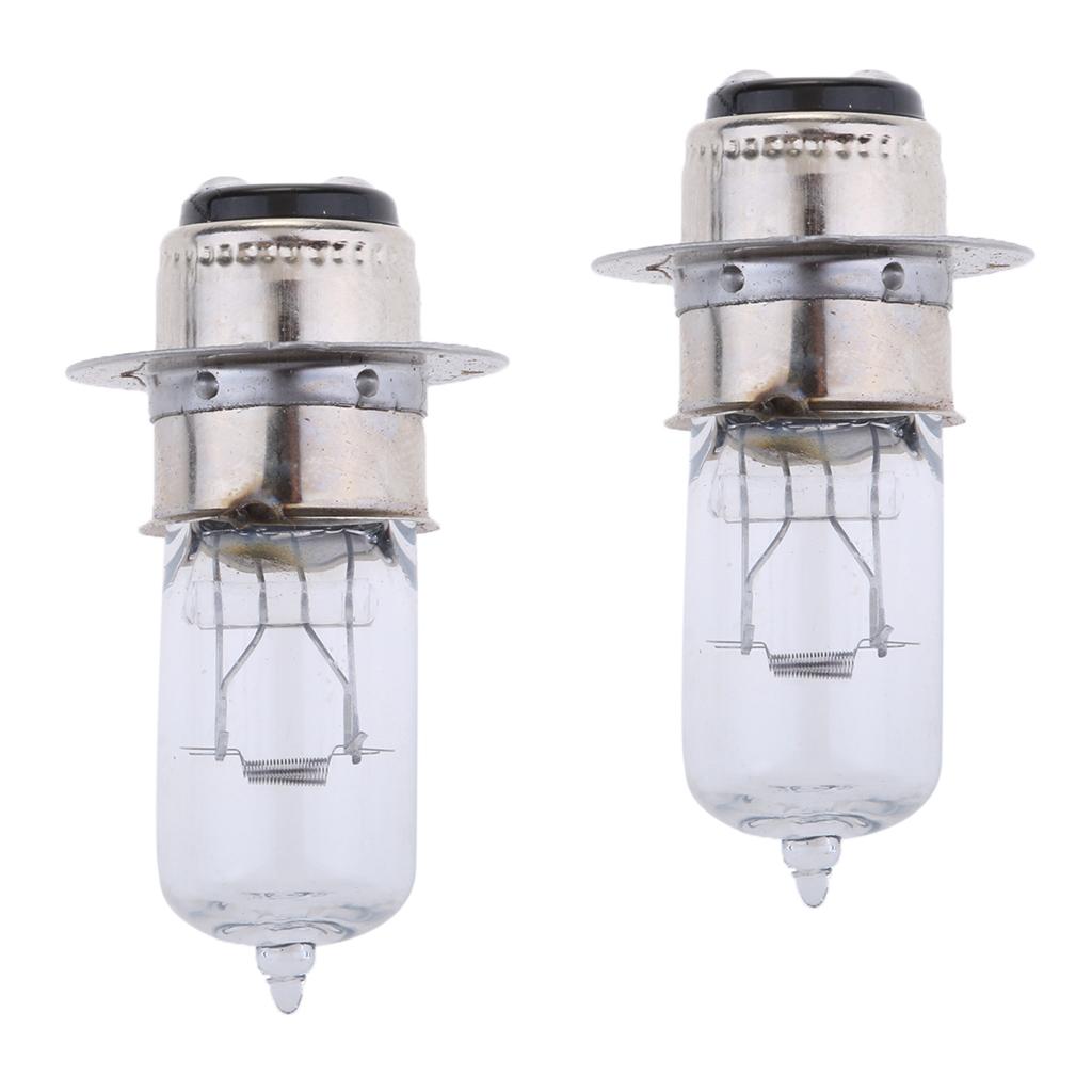 2pcs P15D-25-1 12V 35/35W Motorcycle White Halogen Headlight Headlamp Bulbs