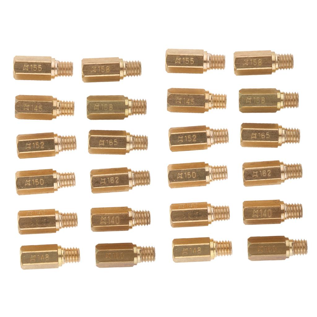 24x Carburetor Main Jet Kit 140.142.145.148.150.152.155.158.160.162.165.168