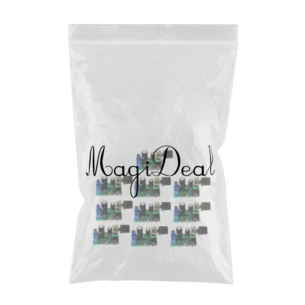 10PCS LM386 Audio Amplifier Board 0.5-10W DC3-12V Stereo AMP Single-Channel