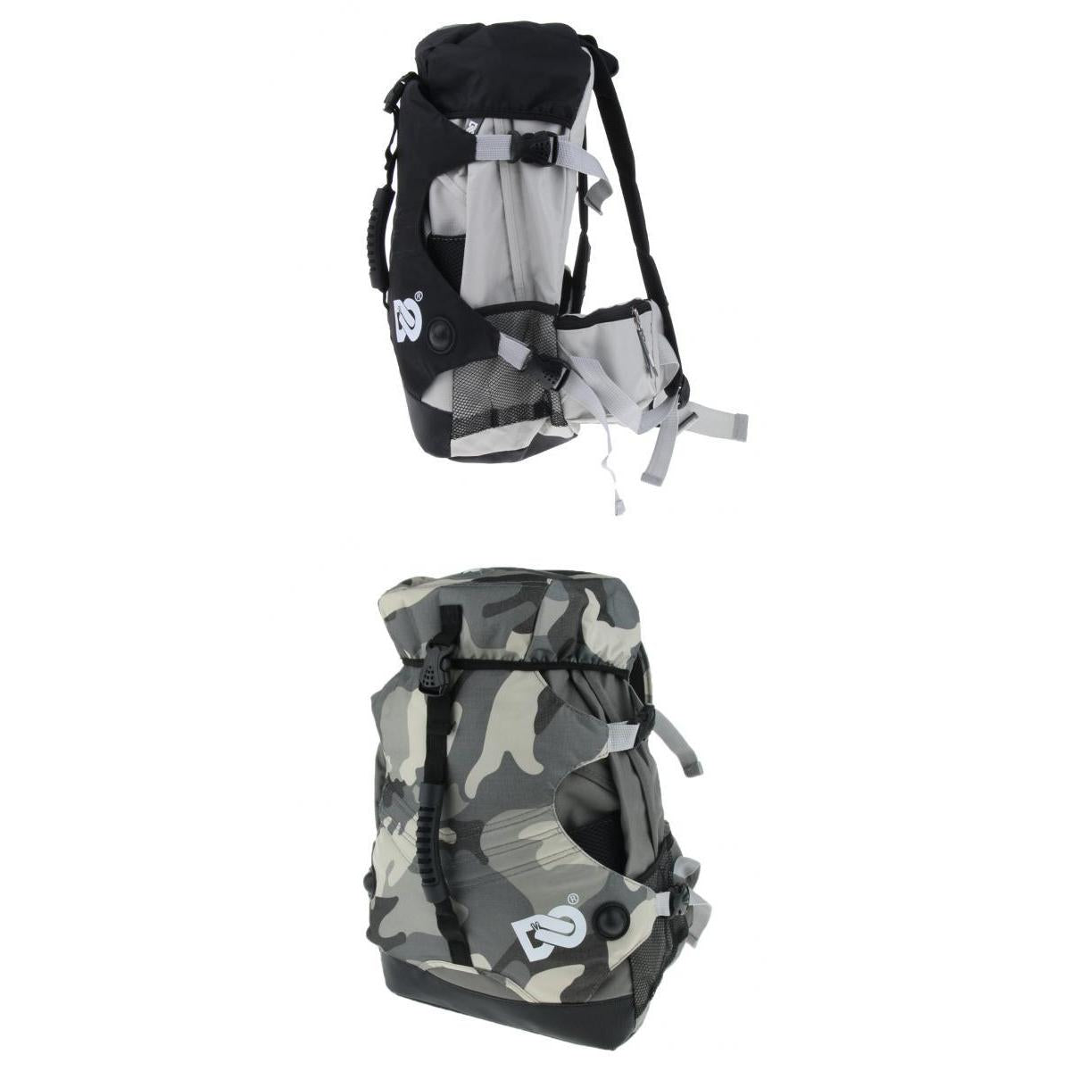 2Pcs Roller Inline Skates Backpack Skating Shoes Boots Storage Carry Bag