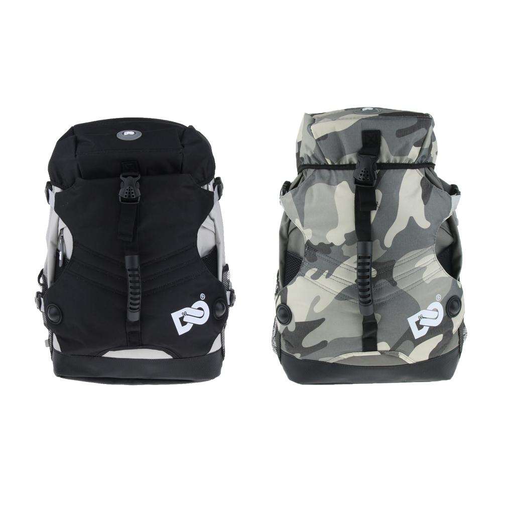 2Pcs Roller Inline Skates Backpack Skating Shoes Boots Storage Carry Bag