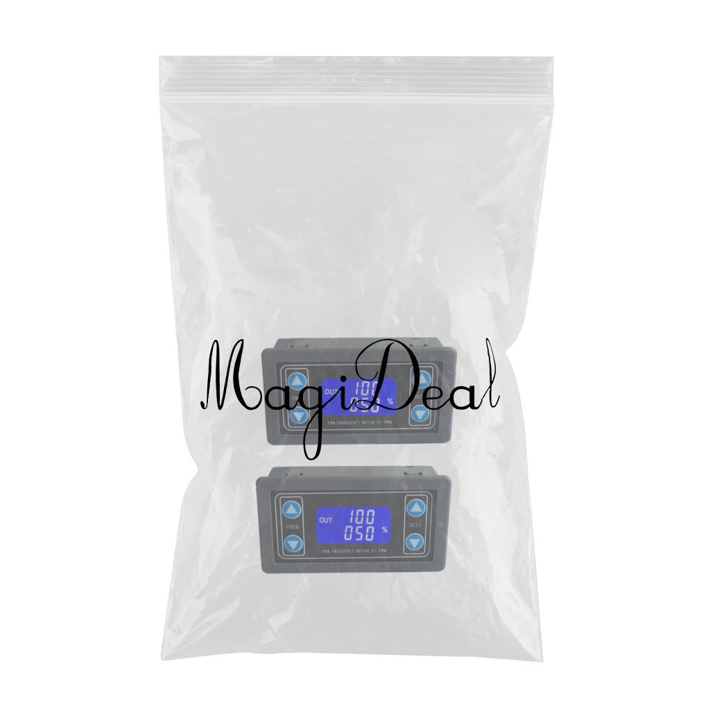 2pcs Signal Generator Adjustable PWM Pulse Frequency Duty Cycle with Shell