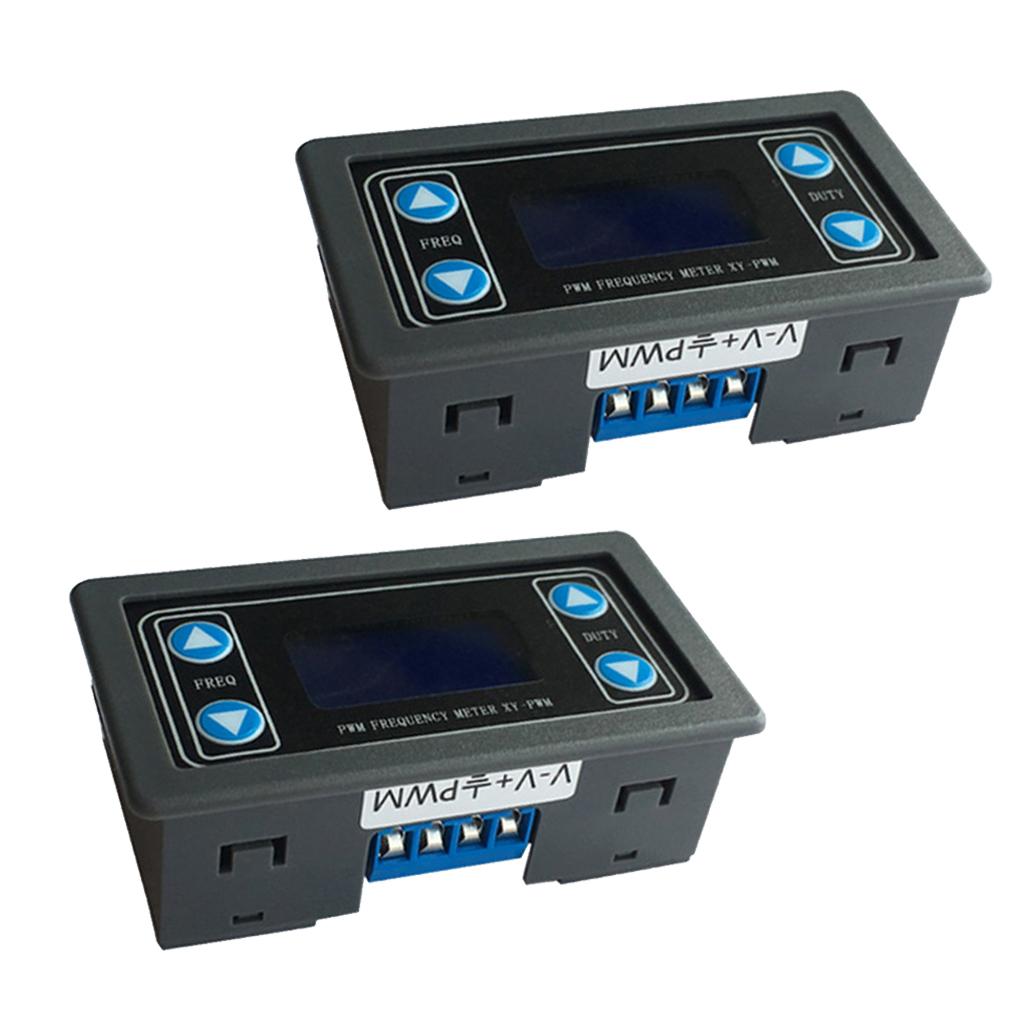 2pcs Signal Generator Adjustable PWM Pulse Frequency Duty Cycle with Shell