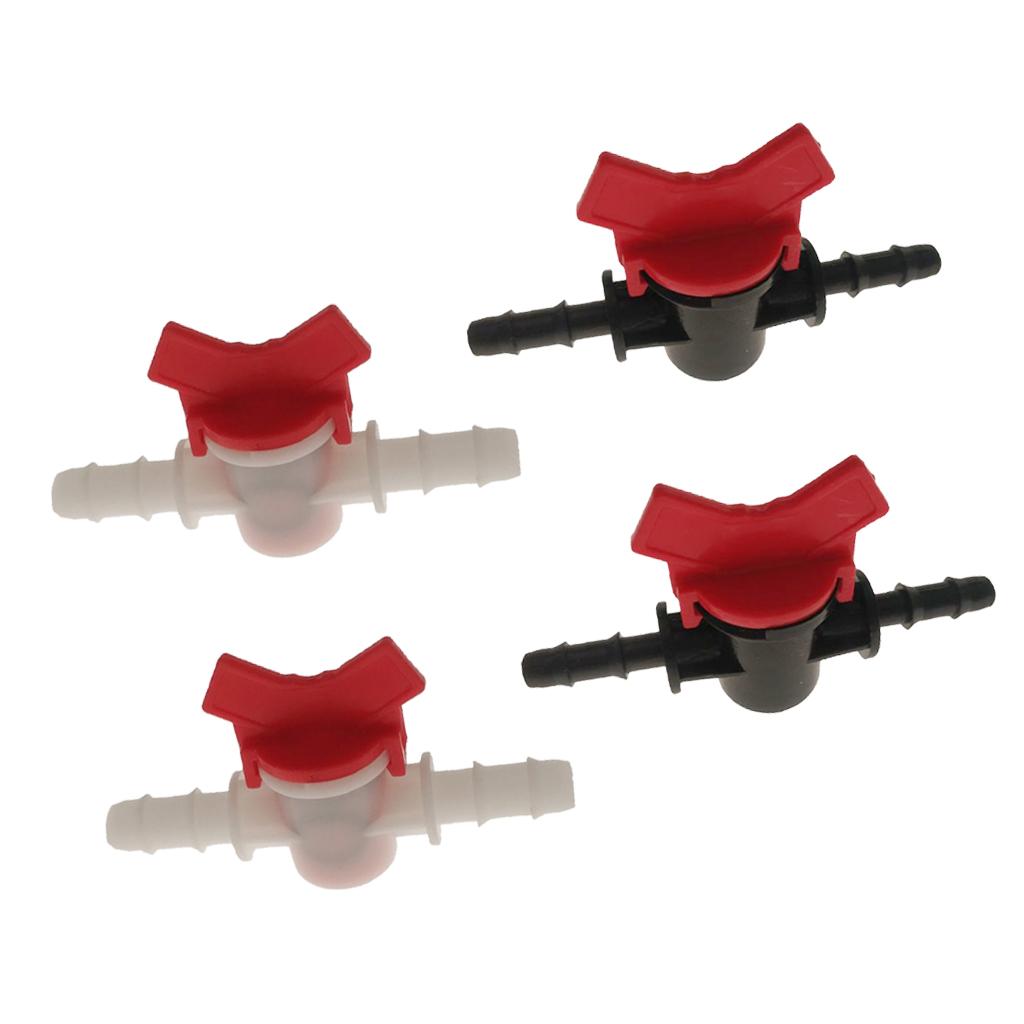 4PCS Water Flow Regulator Straight Valve DIY Water Flow Switch 2x8mm+2x10mm