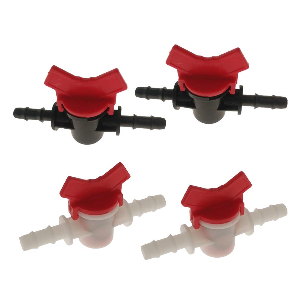 4PCS Water Flow Regulator Straight Valve DIY Water Flow Switch 2x8mm+2x10mm