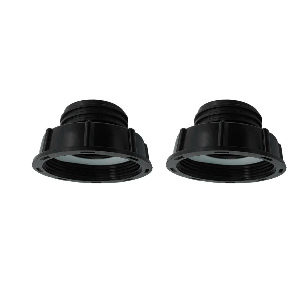 2PCS 1000L IBC Water Tank 80mm Female to 50mm Male Adaptor