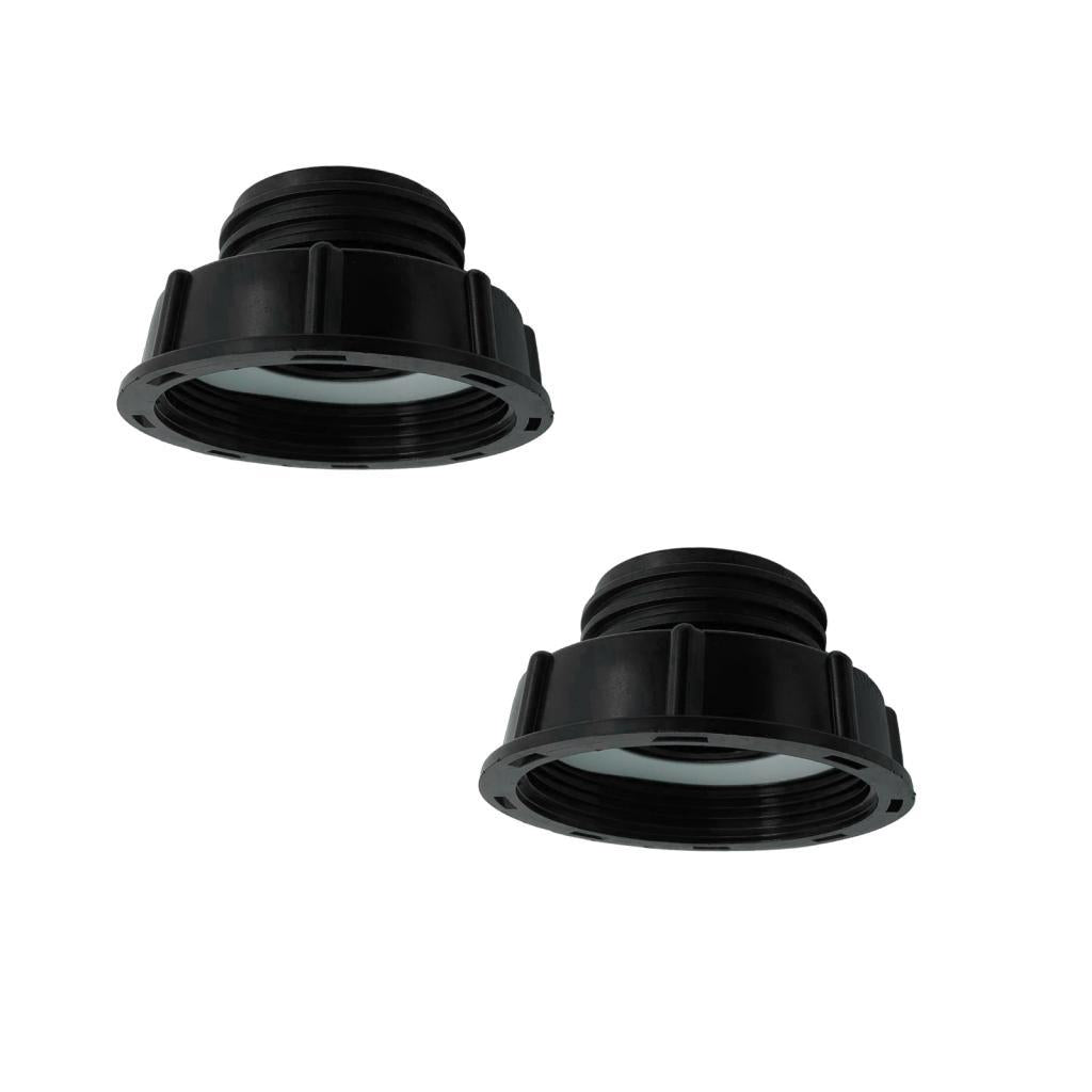2PCS 1000L IBC Water Tank 80mm Female to 50mm Male Adaptor