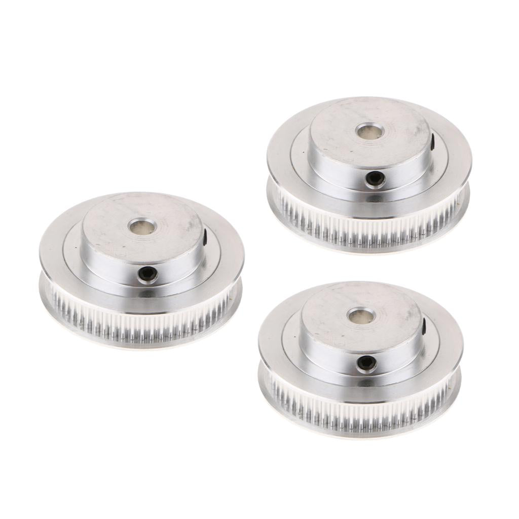 3PCS Aluminum Alloy Timing Belt Pulley 60Tooth for 3D Printer Inner hole 5mm
