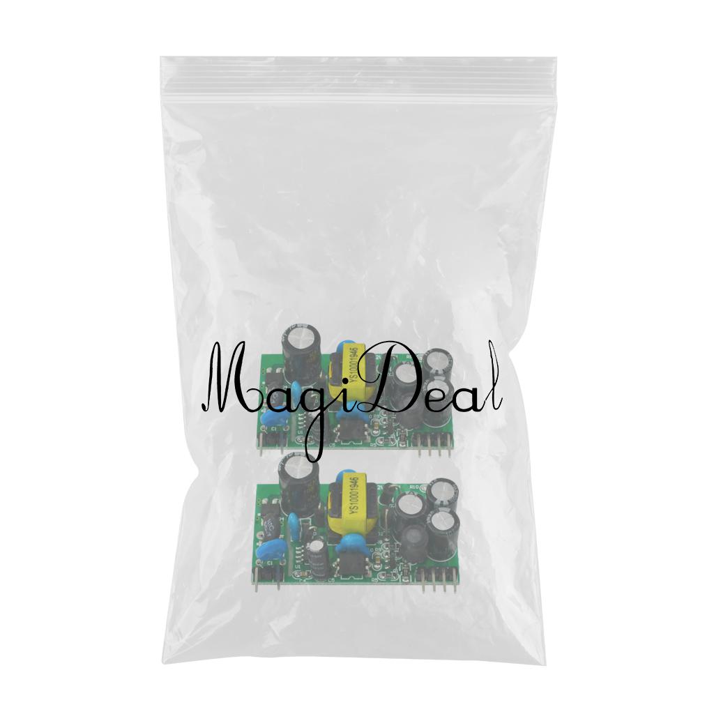 2PCS AC-DC 5V500mA+12V300mA Dual Output Isolated Power Supply