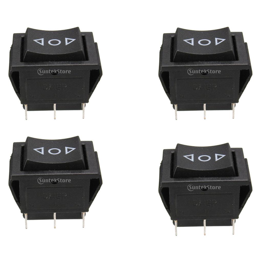 4x 6Pin Car On/Off/On Momentary Power Window Rocker Switch 250V/10A 125V/15A
