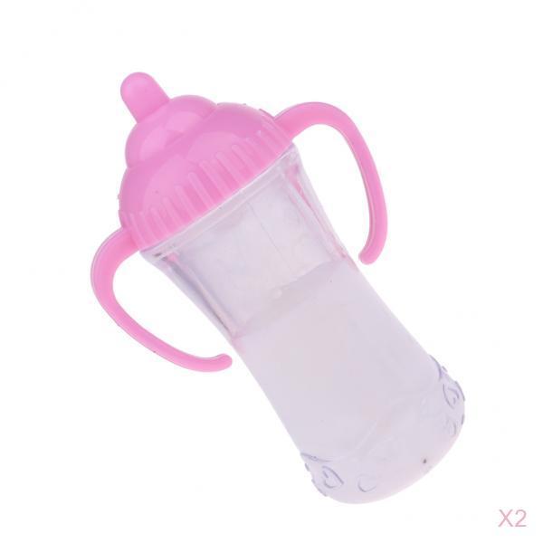 2pcs Baby Doll Feeding Bottle Milk Bottle for Mellchan Doll Nursery Room