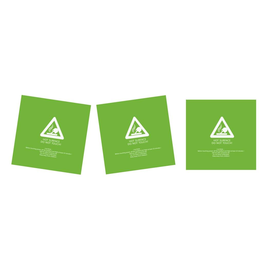 3Pcs 220x220mm Green Frosted Heated Bed Platform Sticker for 3D Printer