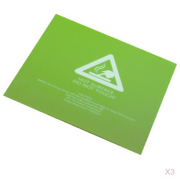 3Pcs 220x220mm Green Frosted Heated Bed Platform Sticker for 3D Printer
