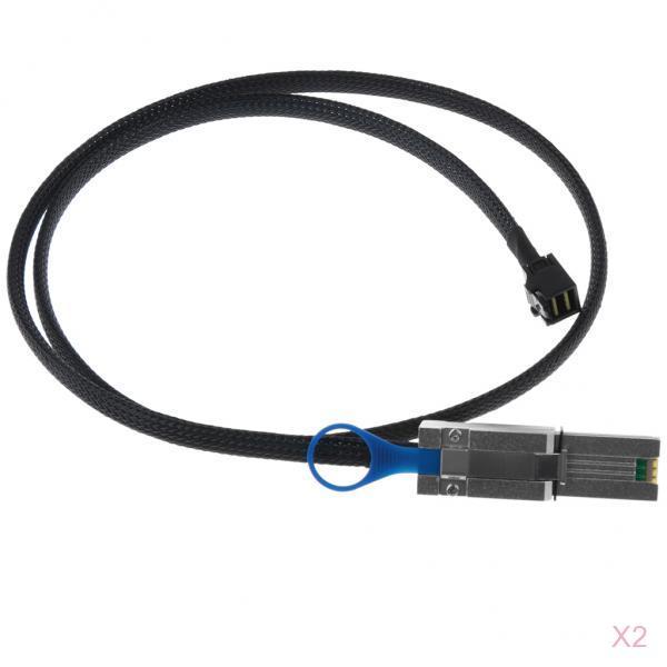 2x Mini SAS HD SFF-8643 to SFF-8088 Data Server Hard Disk Cable MINISAS26P