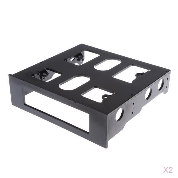 2Pcs 3.5'' to 2.5'' Desktop Drive Floppy Adapter Mounting Bracket Holder