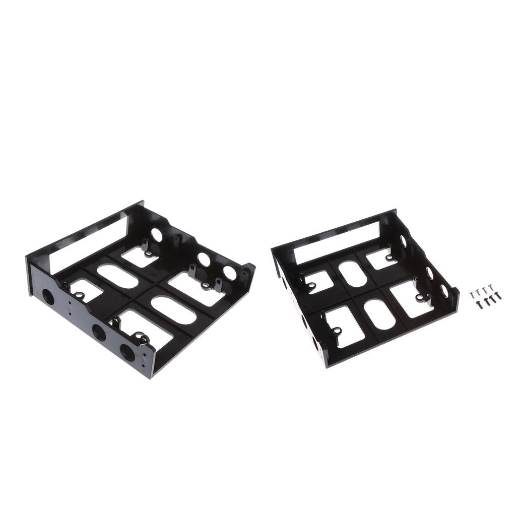 2Pcs 3.5'' to 2.5'' Desktop Drive Floppy Adapter Mounting Bracket Holder