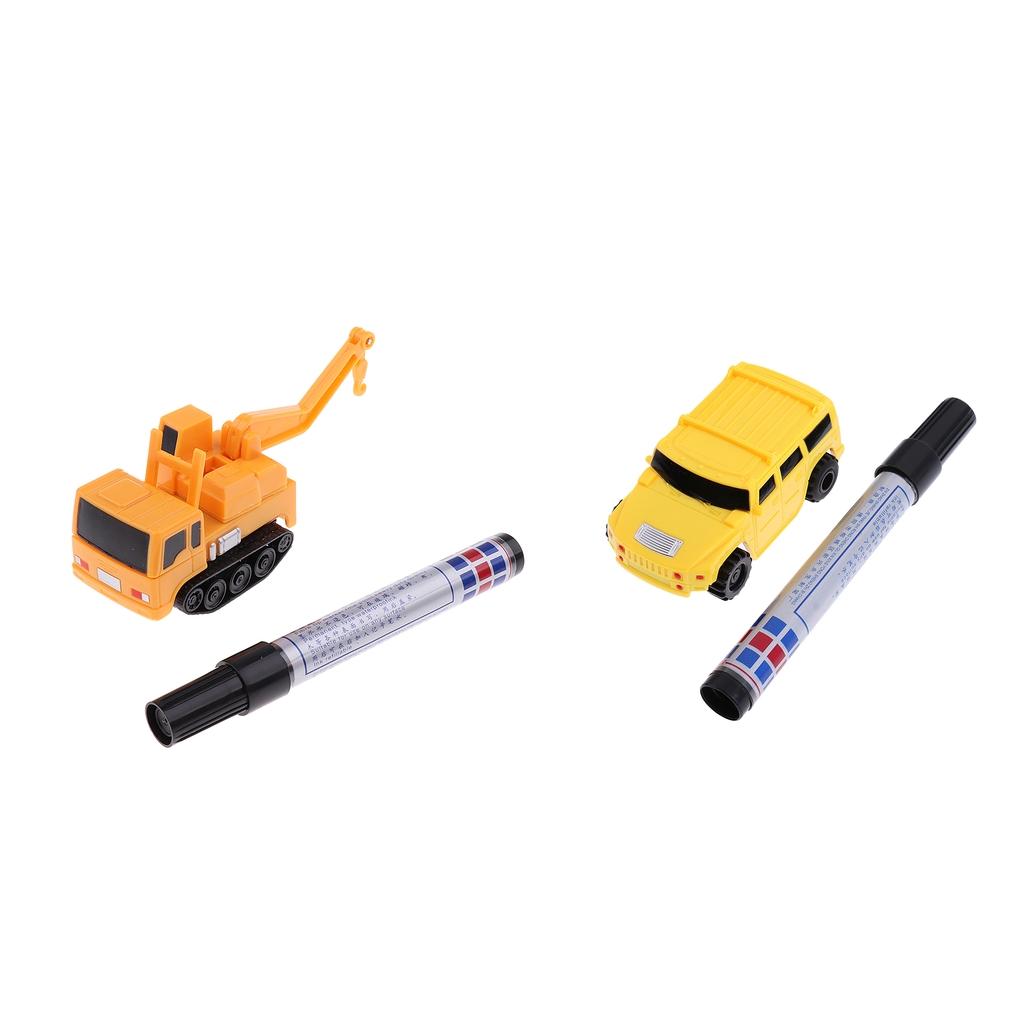 2x Magic Follow Any Drawn Line Pen Inductive Car Model Kids Toys Engineering