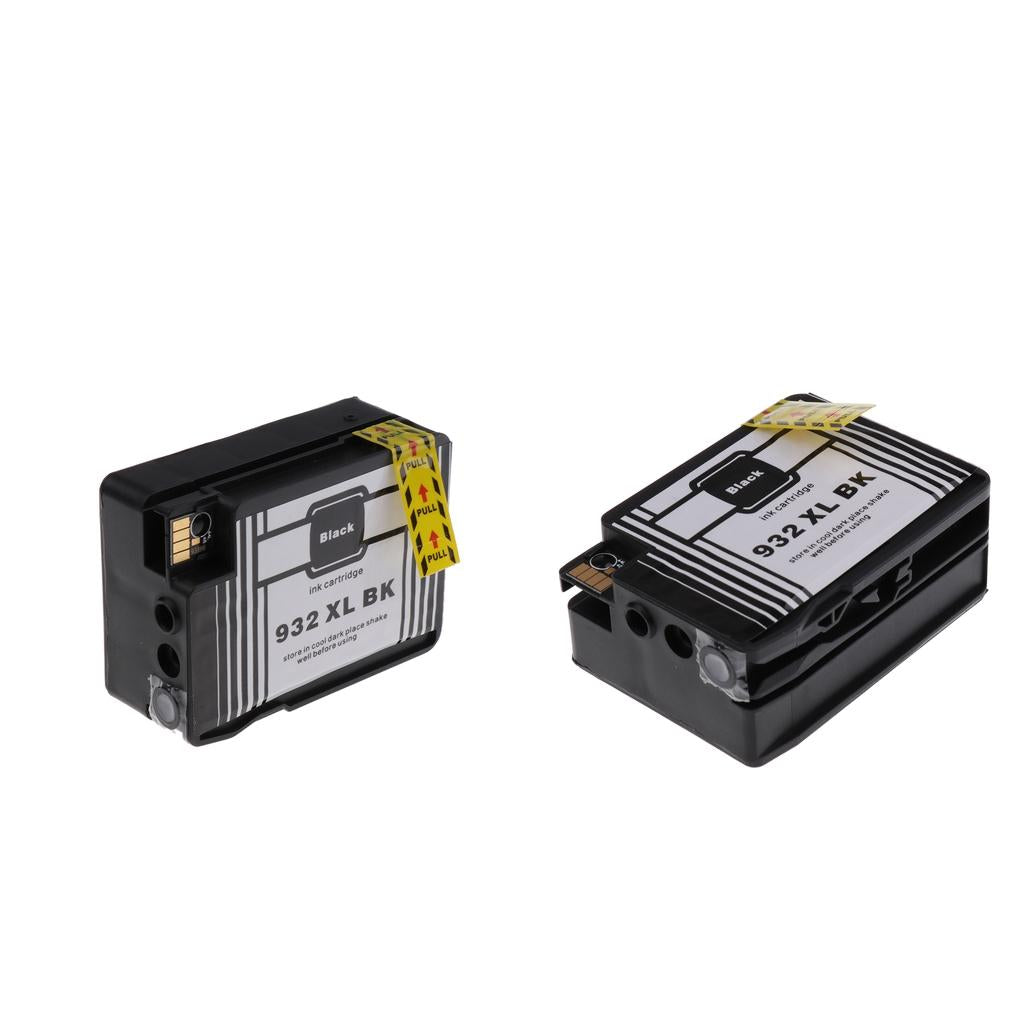 2x Ink Cartridges 932XL Replacements for 7110 6100 6600 Black