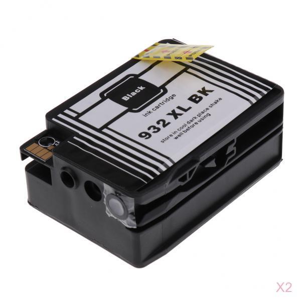 2x Ink Cartridges 932XL Replacements for 7110 6100 6600 Black