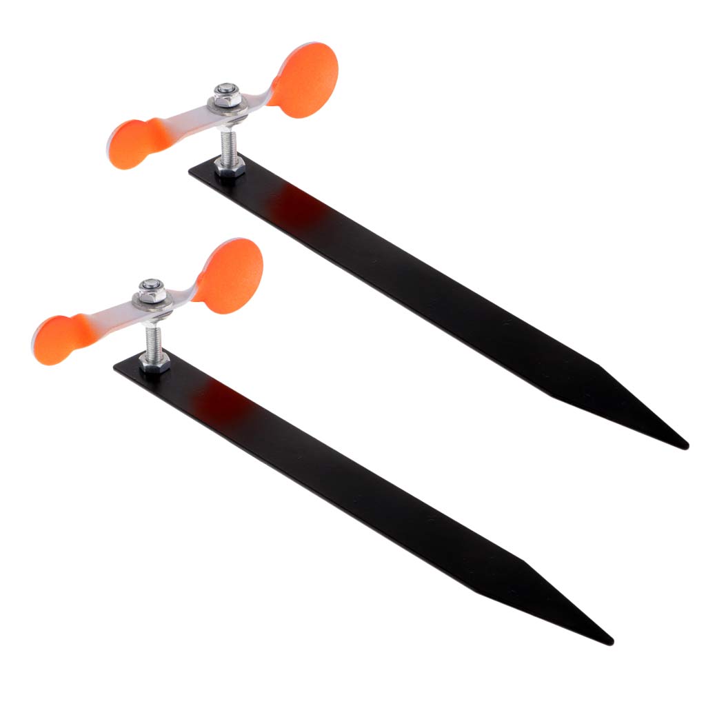 2pcs Stainless Steel Rotate Spinners Targets Shooting Plinking Practice