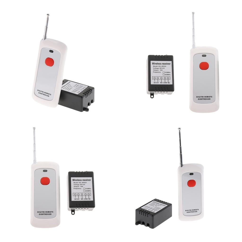4pcs 12V 1000m Wireless Remote Control Switch Remote Controller for Lights