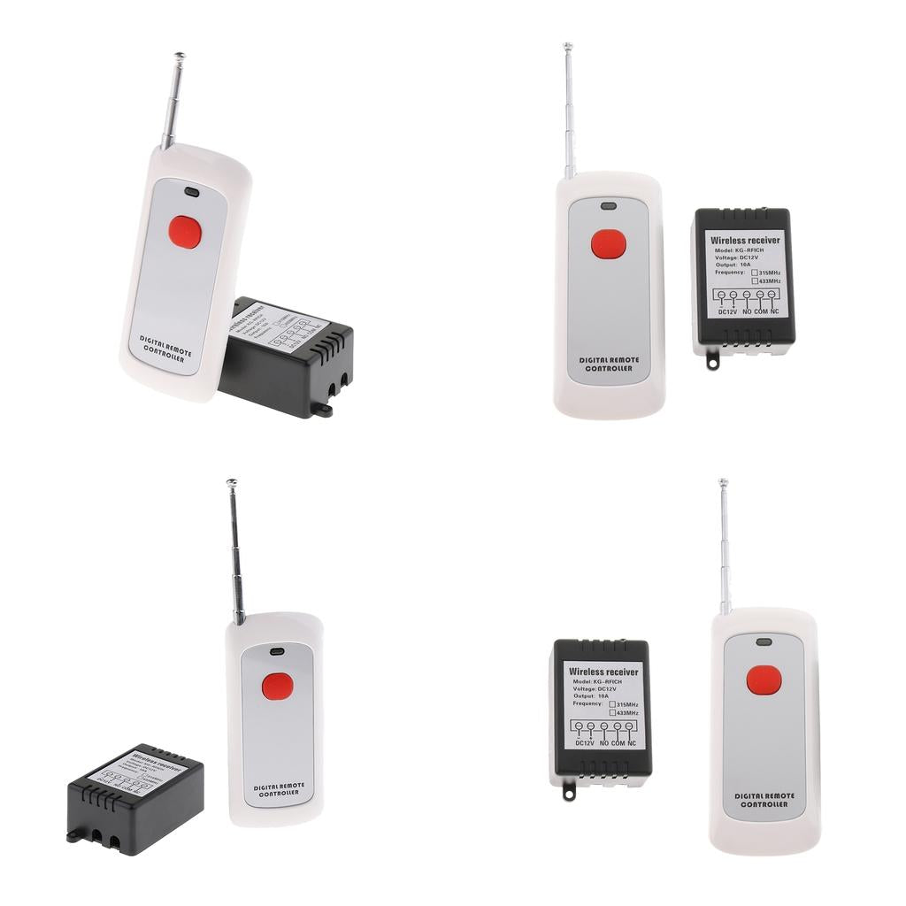 4pcs 12V 1000m Wireless Remote Control Switch Remote Controller for Lights