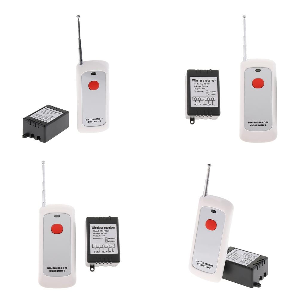 4pcs 12V 1000m Wireless Remote Control Switch Remote Controller for Lights