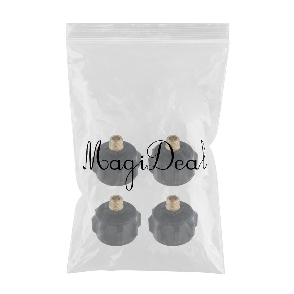 4Pieces QCC1 Propane Adapter Gas Valve Fitting with Acme Nut 1/4 Inch Male