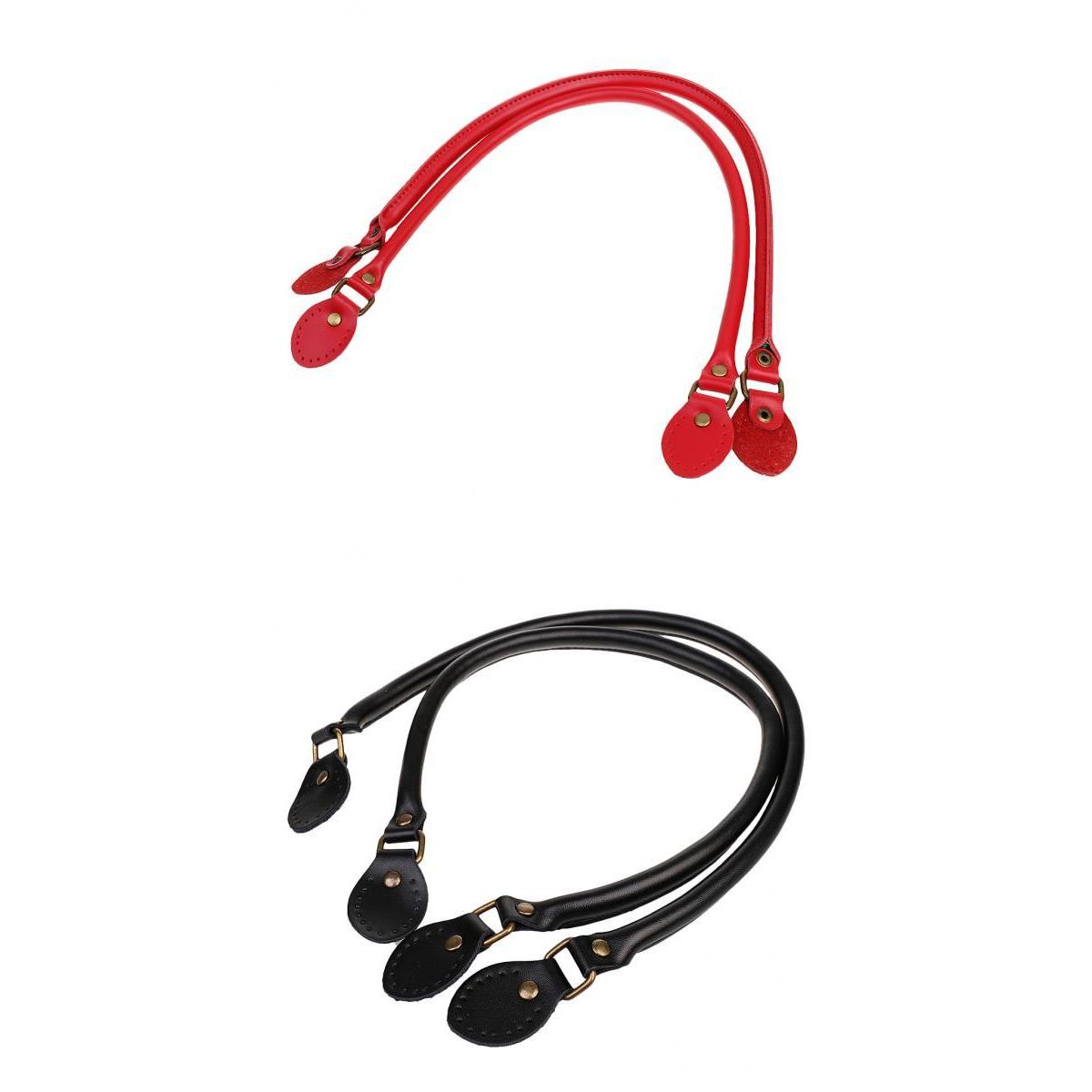 2pairs Handbag Purse Shoulder Bag Leather Handle Strap Replacement DIY 60cm