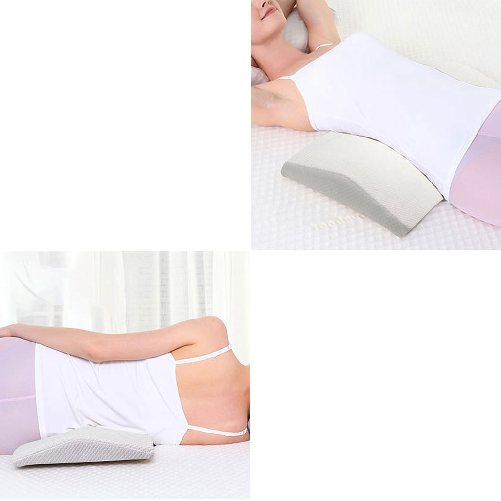 2X Pregnant Women Memory Foam Lumbar Pillow Orthopedic Waist Support Cushion