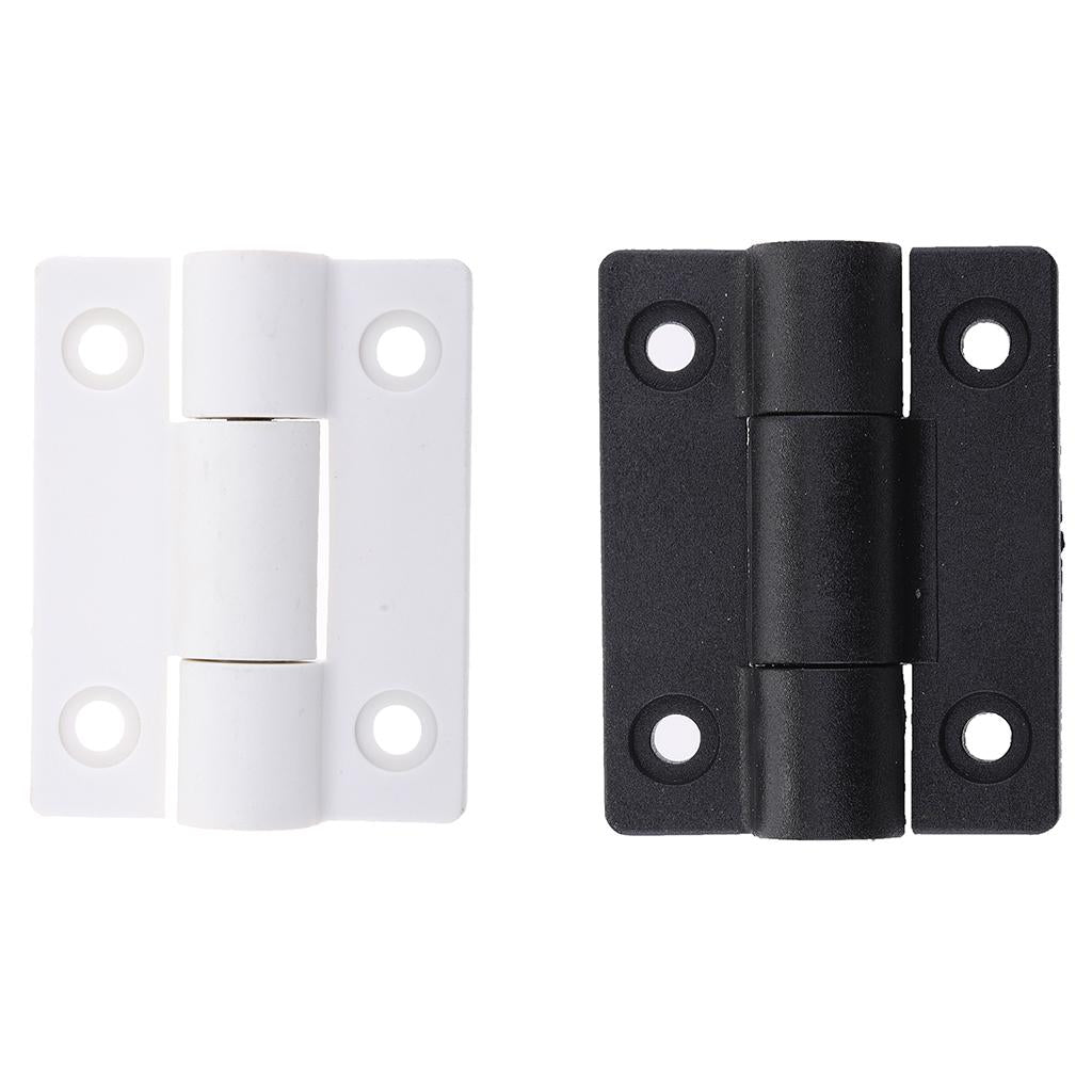 56mm x 43mm 4 Countersunk Holes Torque Position Control Hinge White+Black