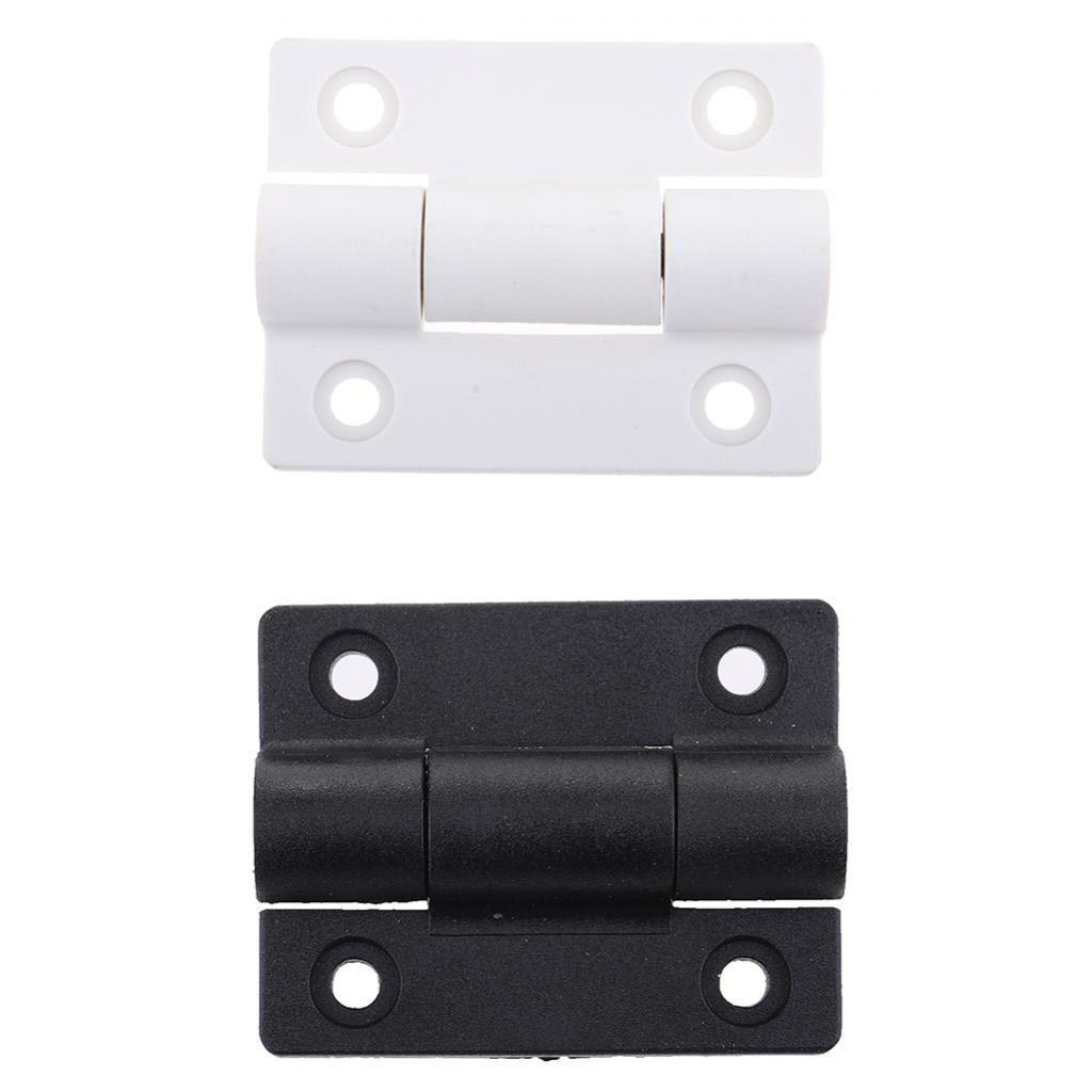56mm x 43mm 4 Countersunk Holes Torque Position Control Hinge White+Black