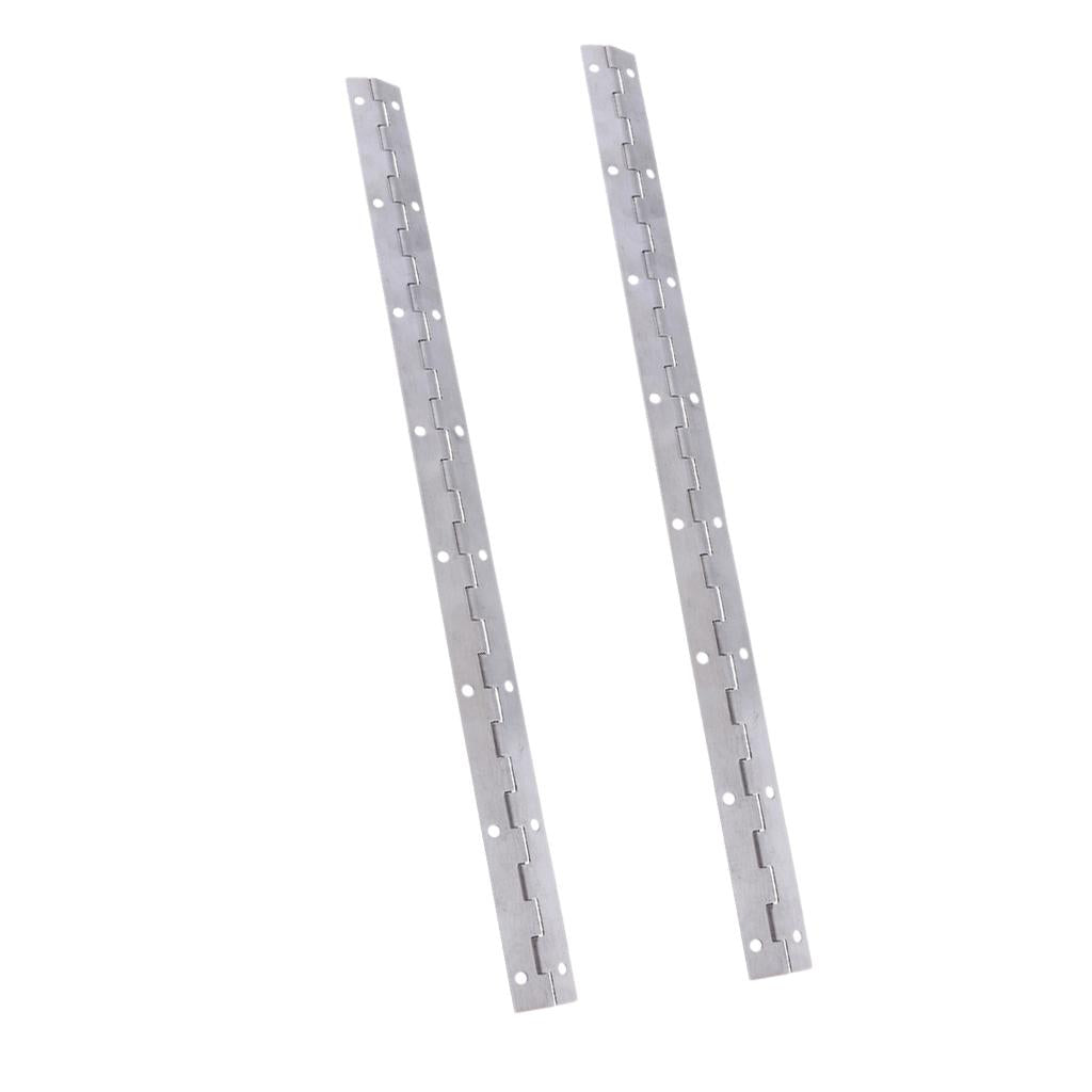 2pcs 15x1'' Boat Piano Hinge Stainless Marine Deck & Cabin Hardware Single"