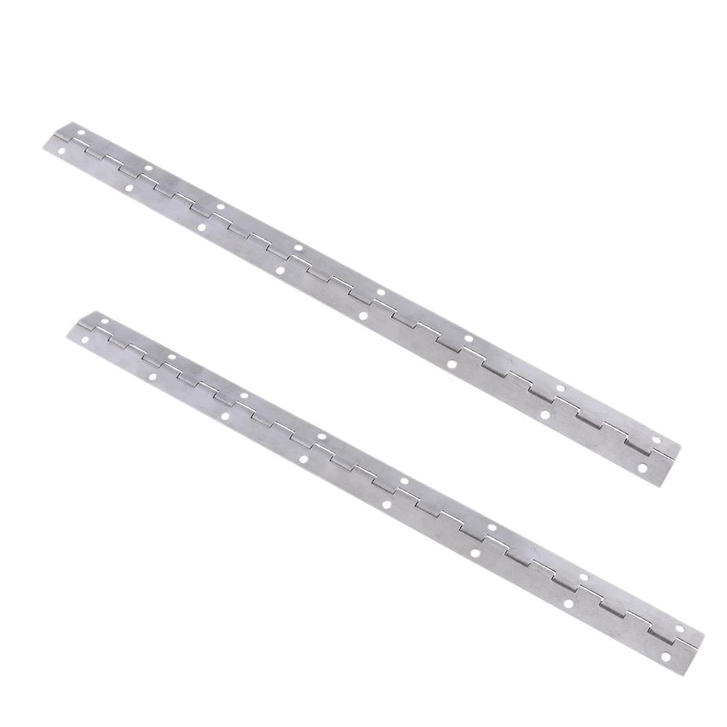 2pcs 15x1'' Boat Piano Hinge Stainless Marine Deck & Cabin Hardware Single"