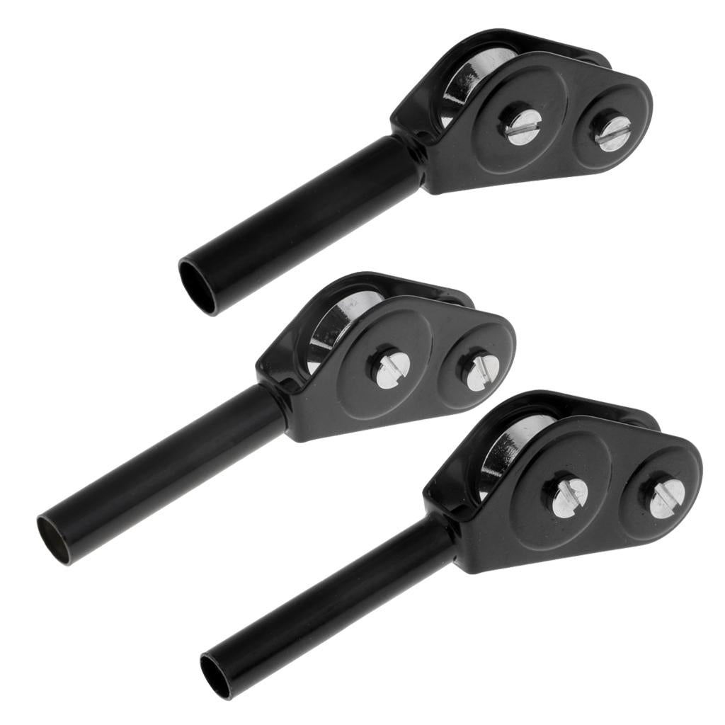 3pcs Fishing Rod Guide Roller Stainless Steel Tip Top Bearing Boat Trolling