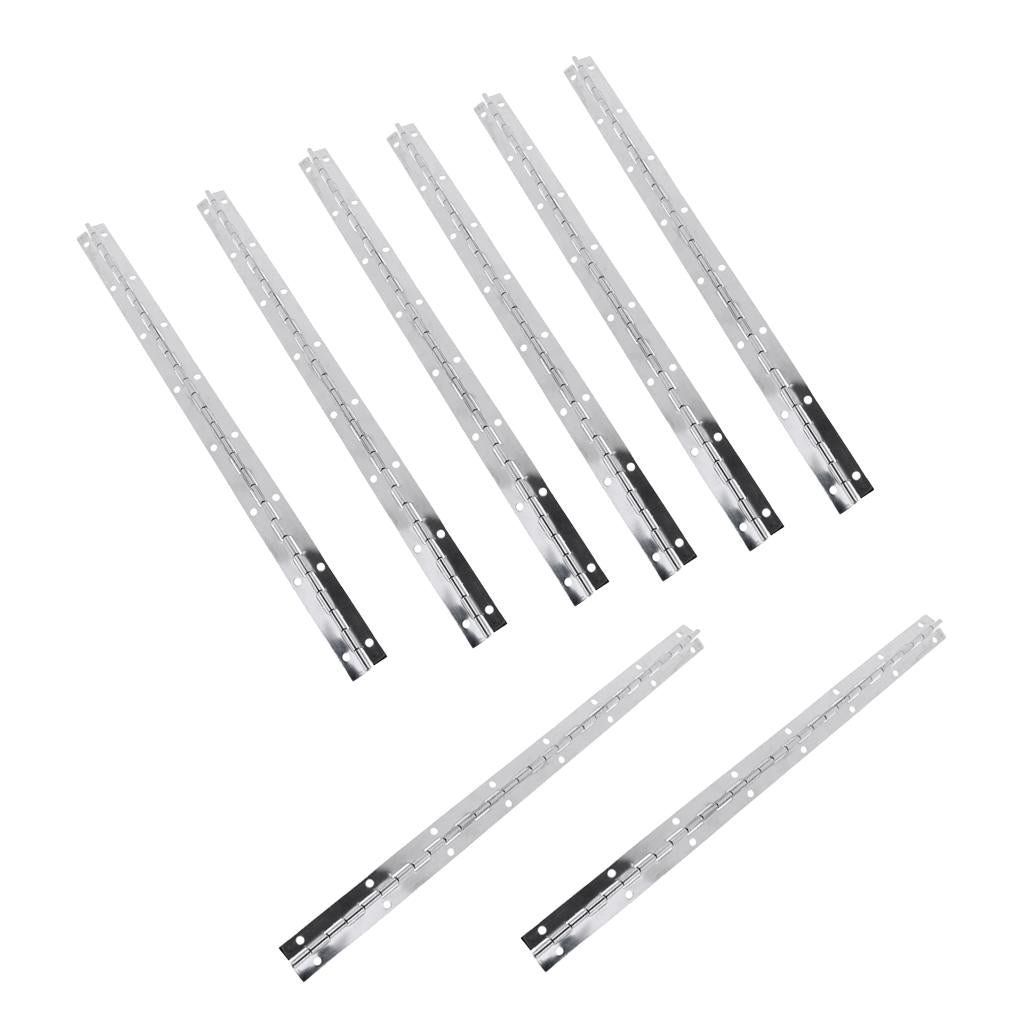 8pcs Thick Stainless Steel Continuous/Piano Hinge Strap for Marine Boat Door
