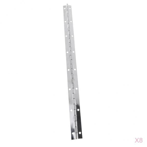 8pcs Thick Stainless Steel Continuous/Piano Hinge Strap for Marine Boat Door